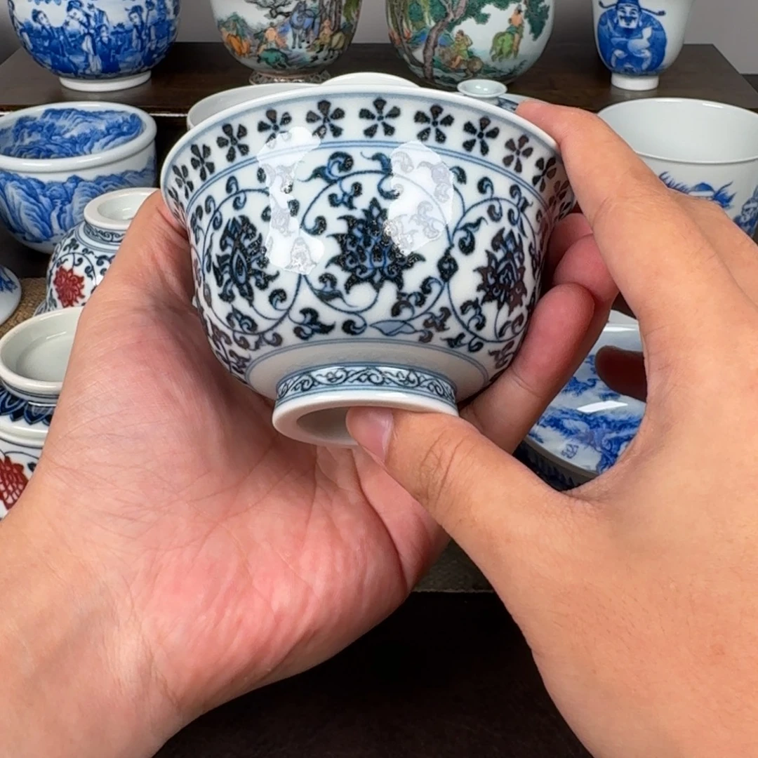 现代手工手绘茶器微瑕
