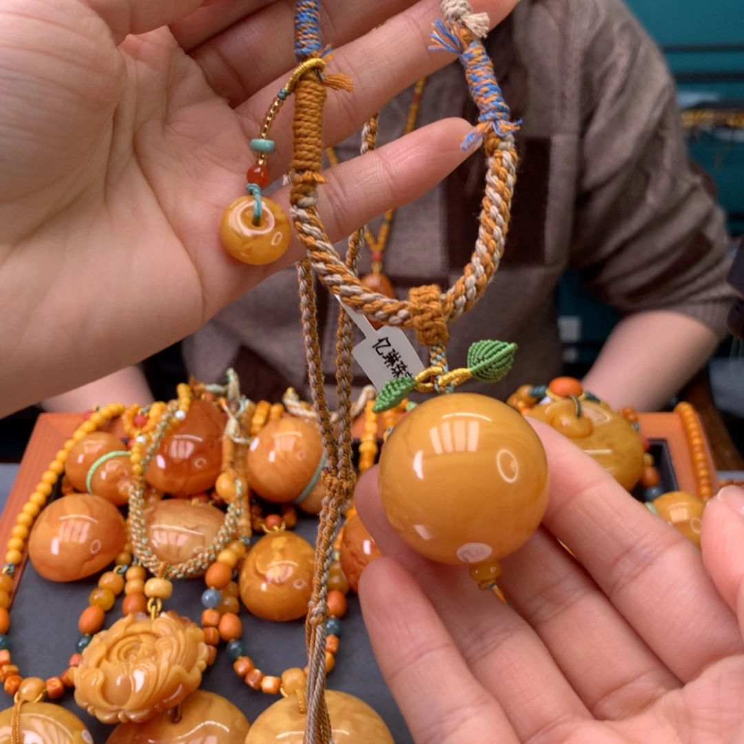 蜜蜡未镶嵌颈饰天然