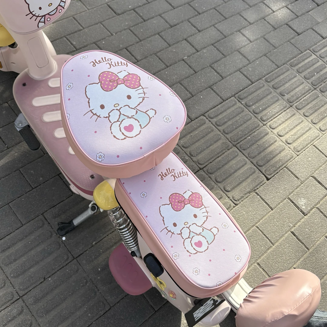 hellokitty电动车坐垫防晒防水保护套通用加厚防烫爱玛雅迪防雨罩