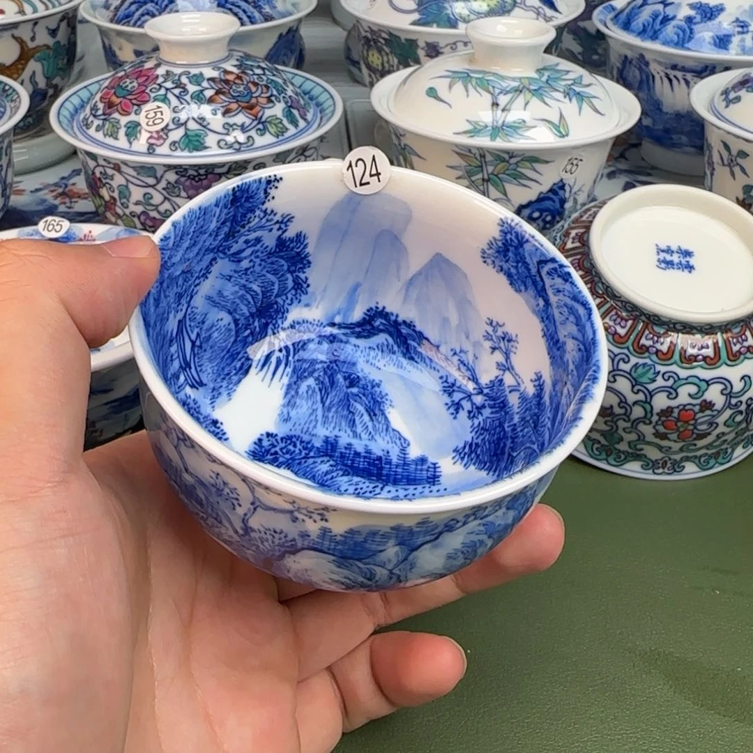 彦祖纯手工手绘茶具124