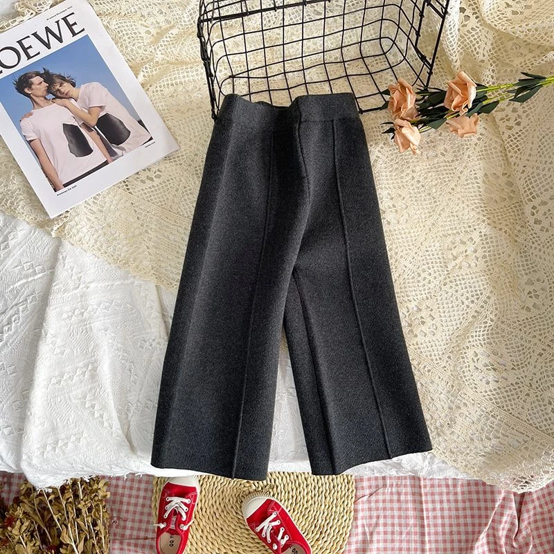 厂 【菲】 童时尚休闲阔腿针织休闲裤货号F43037A022(H018)