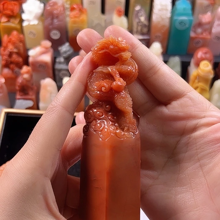 昌化石印石@手工定制2.6厘米，龙