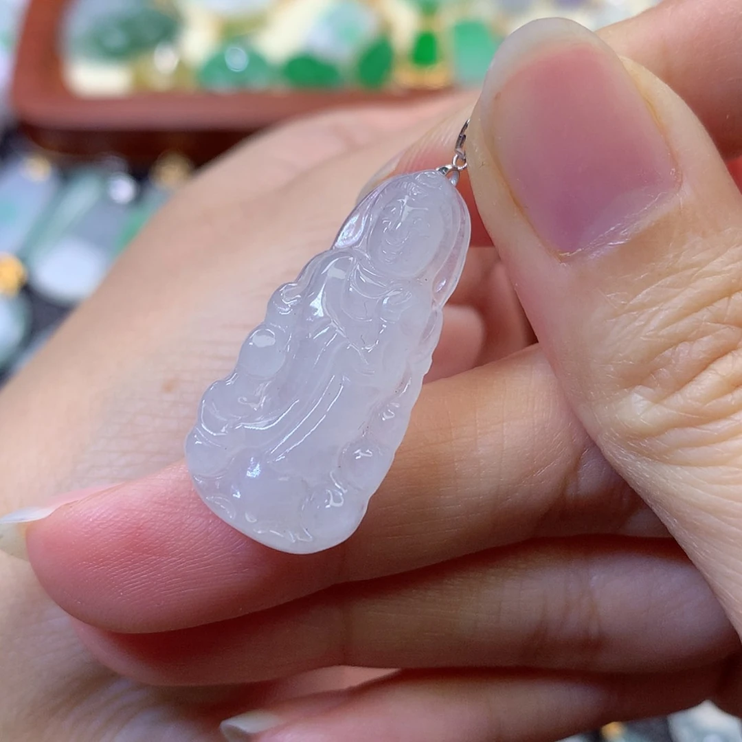 【闪购商品】吊坠(赠链)18K金镶嵌翡翠