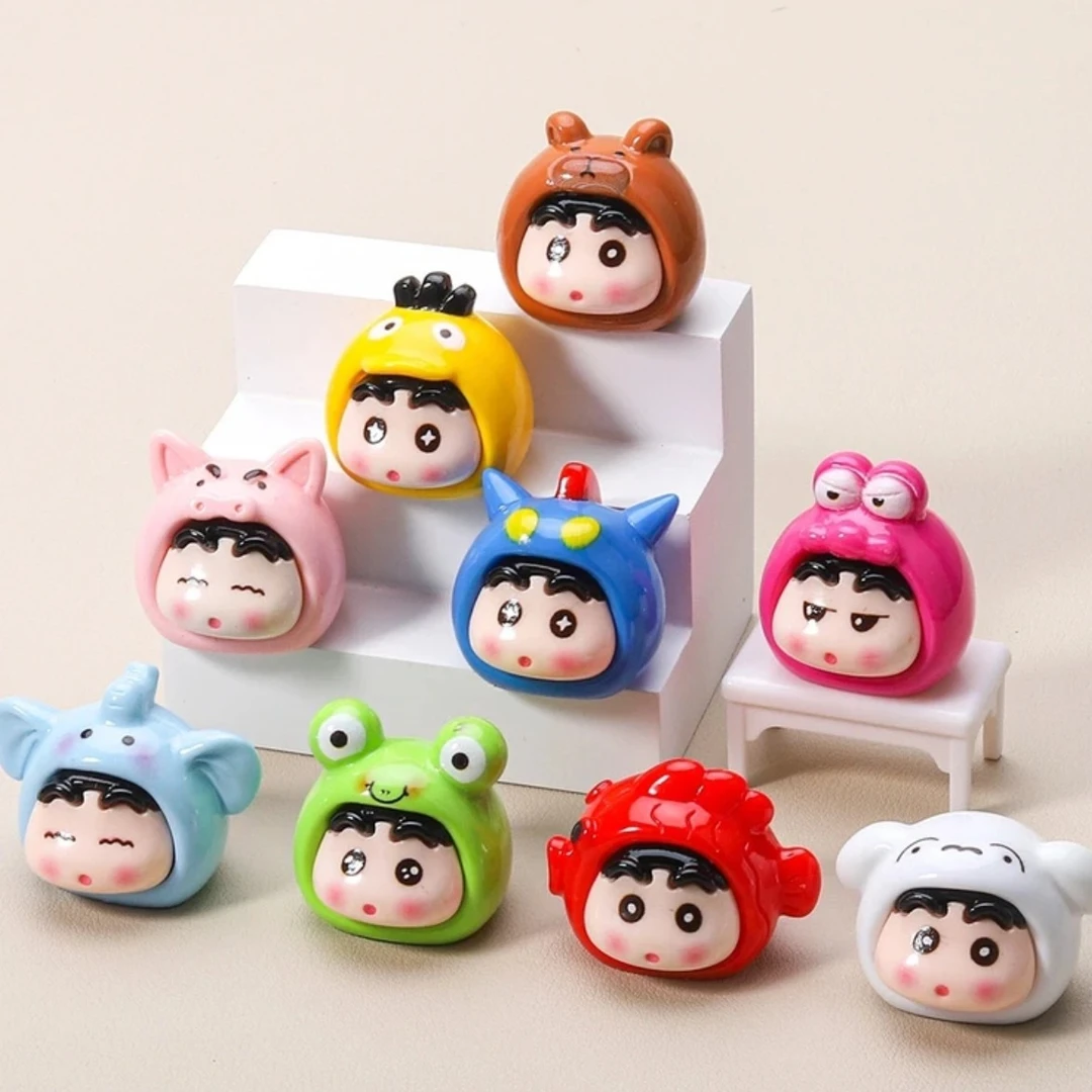 【对对碰 九宫格】蜡笔小新萌粒diy盲袋摆件汽车卧室装饰可爱小物件