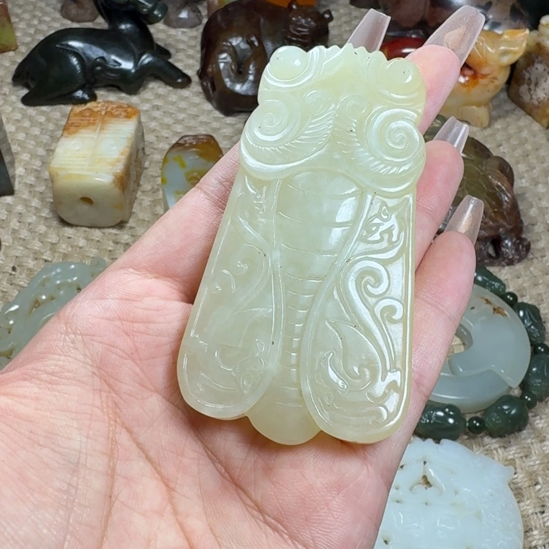 吊坠白玉菩提挂件