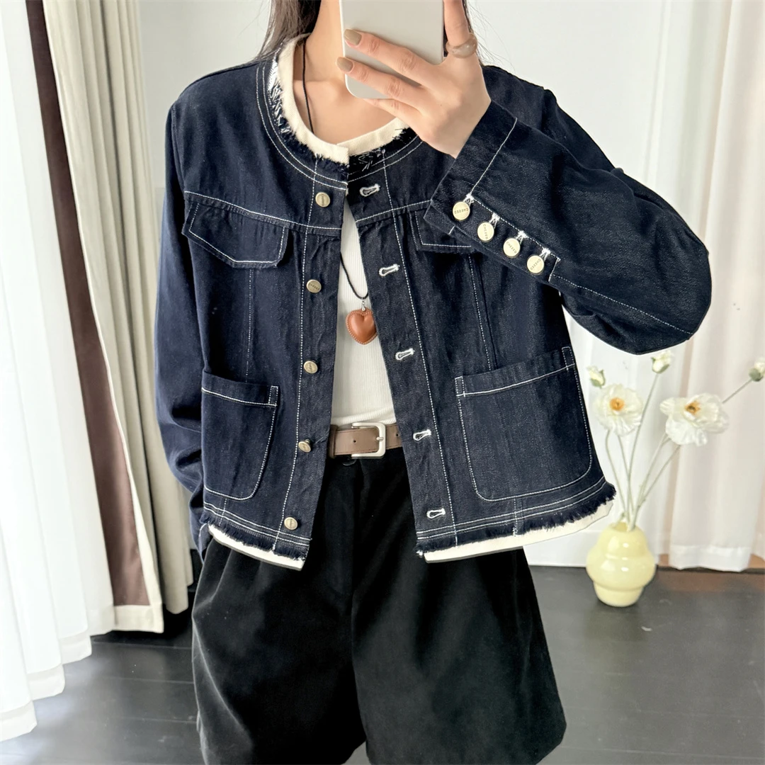 薄款短款插肩袖春季女短外套洋气复古开衫休闲百搭上衣