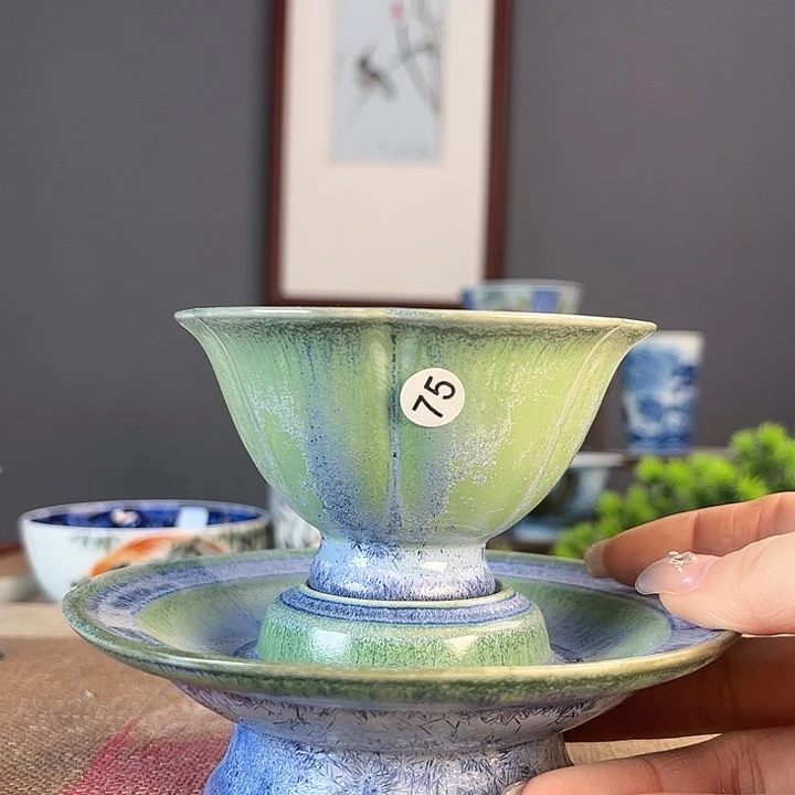 摆件景德镇陶瓷茶杯多