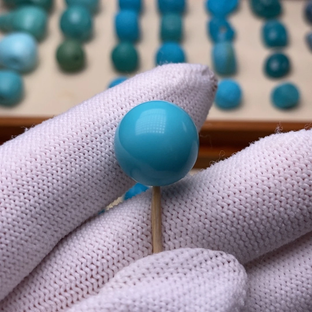 绿松石未镶嵌绿松石圆珠15