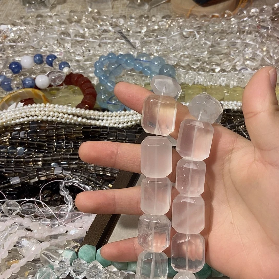 紫晶珠宝半成品银S925镶嵌奶白晶无事牌