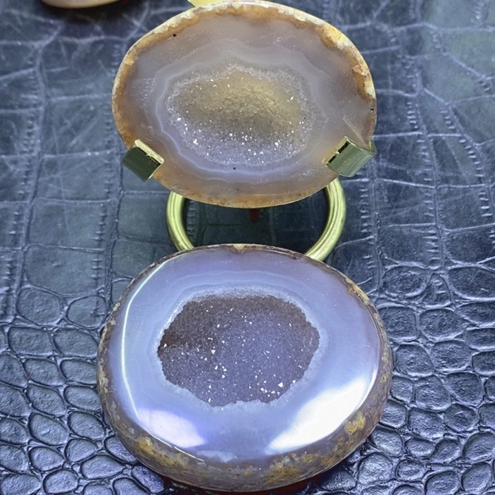 未镶嵌珠宝半成品水晶紫晶满天星盆