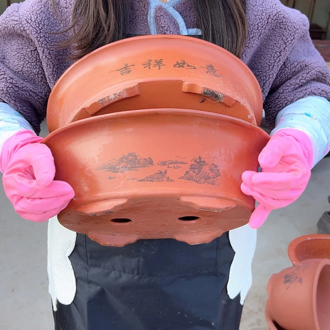 30+30红椭圆花盆花盆花盆花盆