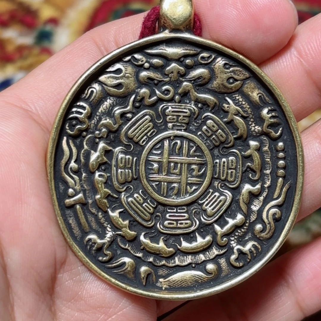 ༺****༻铜星月菩提吊坠吊坠项链