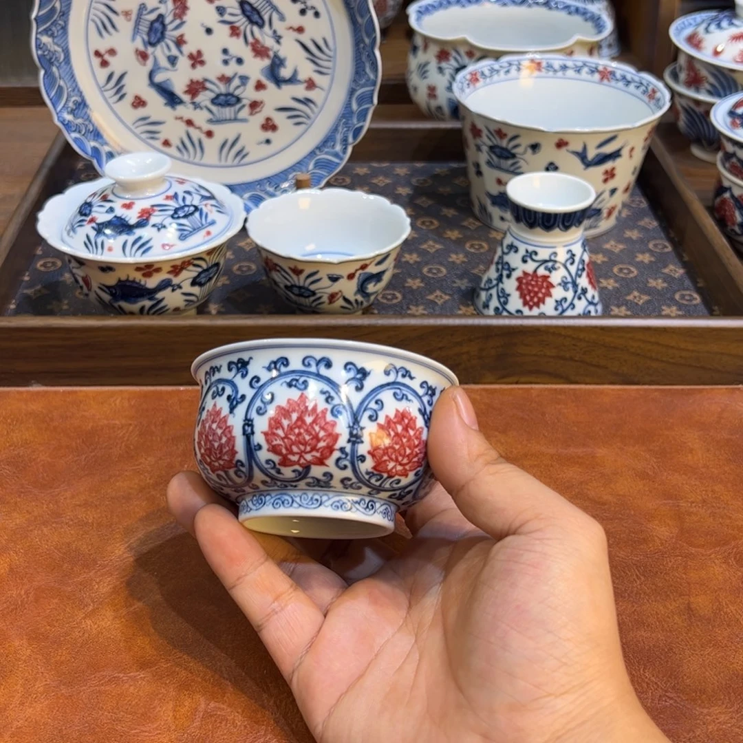 陶瓷摆件景德镇茶器百宝箱