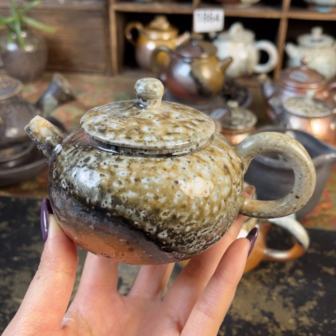 杯云***迪柴烧茶器粗陶壶