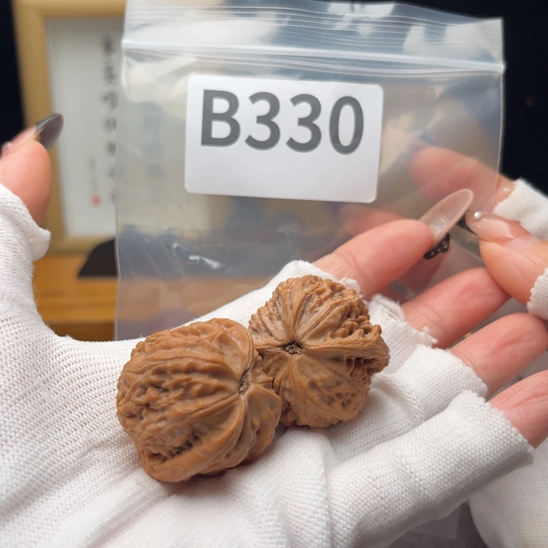 把件文玩核桃34龙胆元宝b330