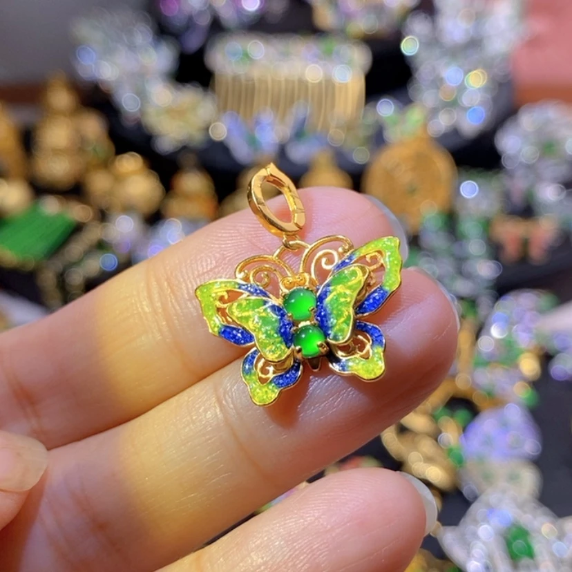 【闪购商品】银S925镶嵌挂件翡翠