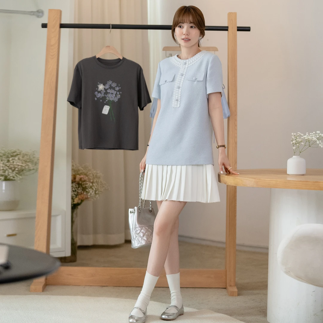 【新品】【风琴蜜约】FS501L023小香风连衣裙