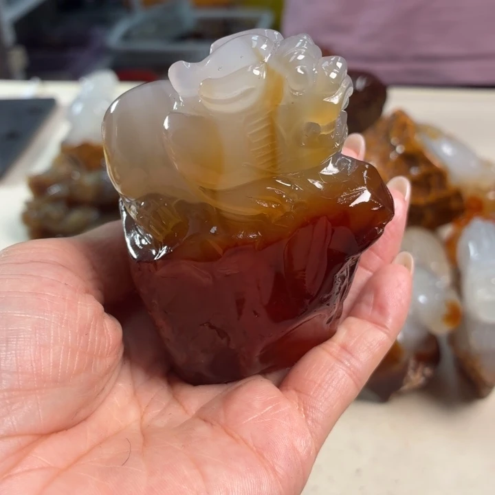 玛瑙/玉髓未镶嵌吊坠(不含链)