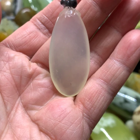 蛇纹石玉未镶嵌手把件