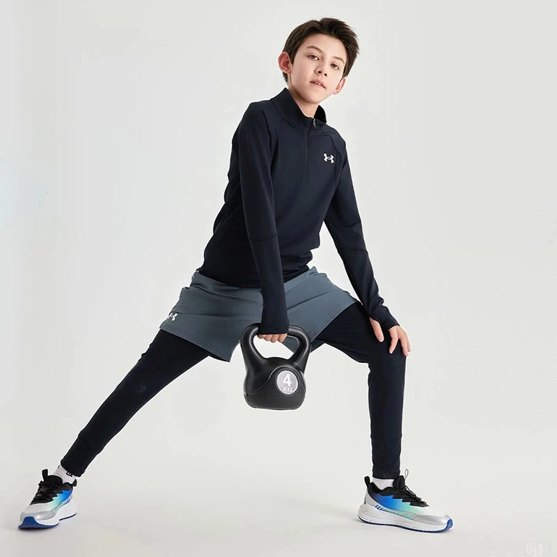 Under Armour/安德玛春季男孩卫衣春秋男孩长袖春秋立领卫衣男童