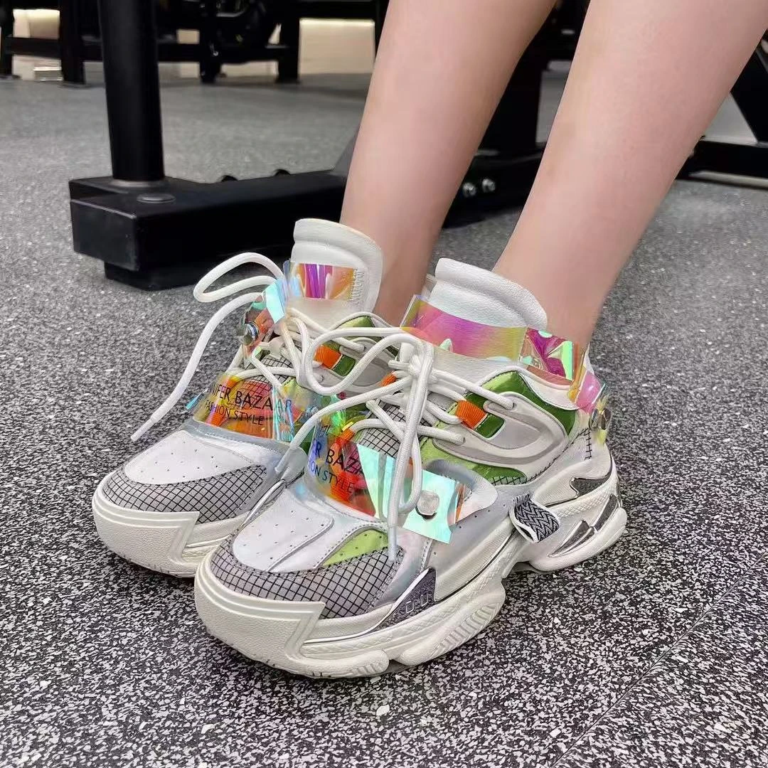 现货C1｜“珍妮弗”羊里垫老爹女鞋｜半码拍大｜LD79白（868631）