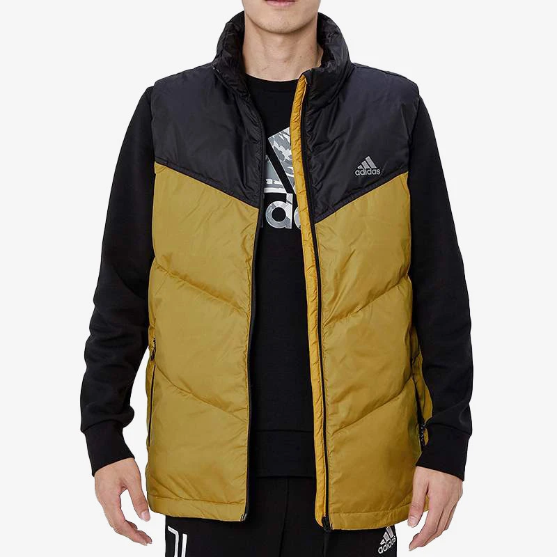 Adidas/阿迪达斯正品2024年夏季新款男款休闲羽绒马甲 H20778