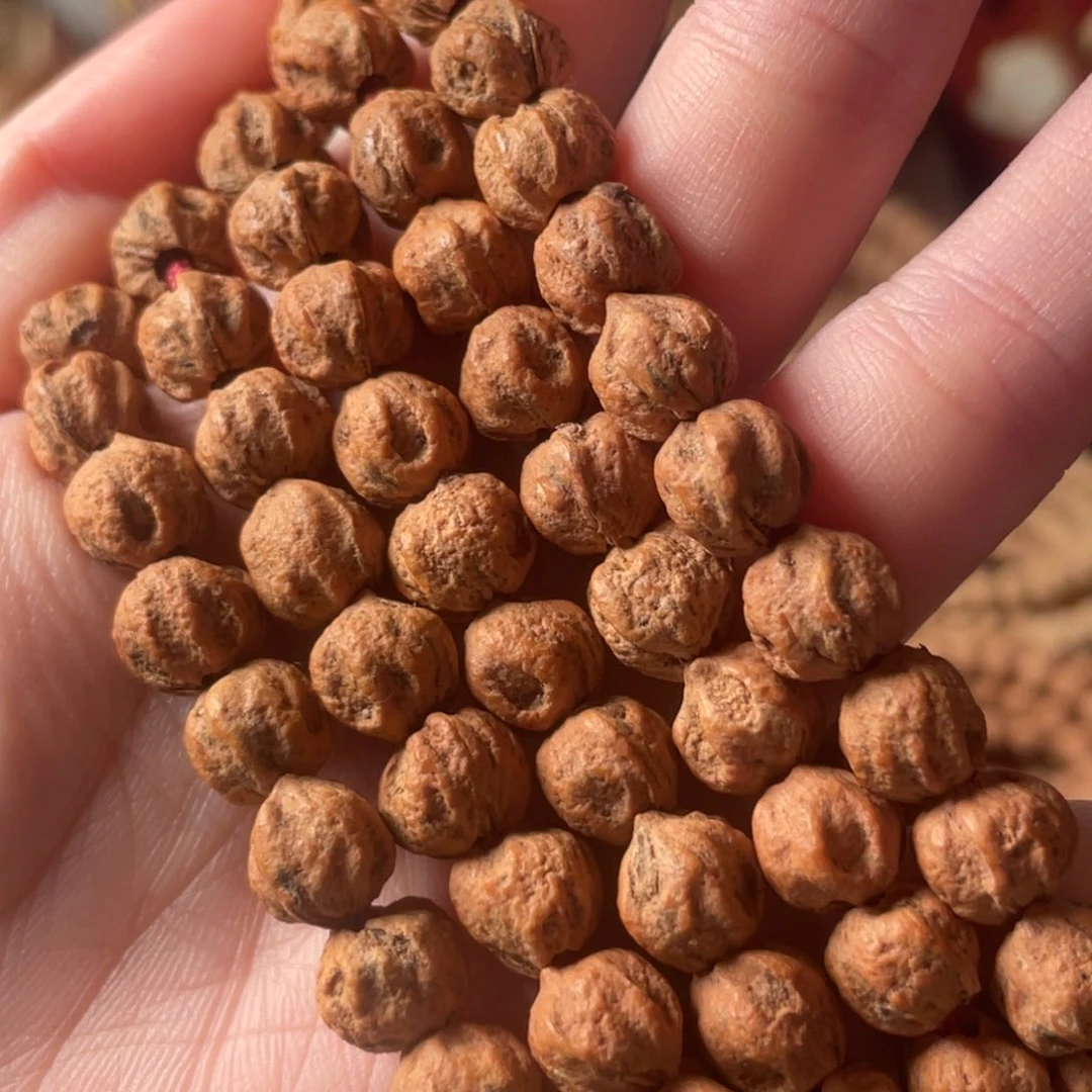 吊坠柏香籽/百香籽8+红油皮原桩莲花