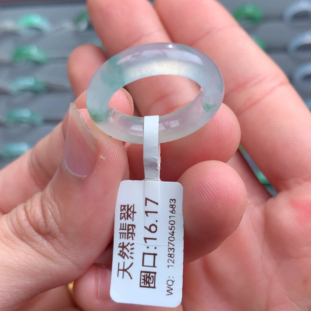 翡翠戒指未镶嵌天然