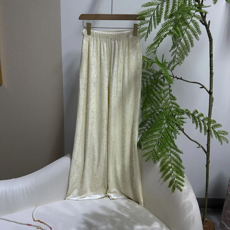 【SHANGLIU】莱赛尔天丝腰阔腿裤休闲裤HF-870291（615）