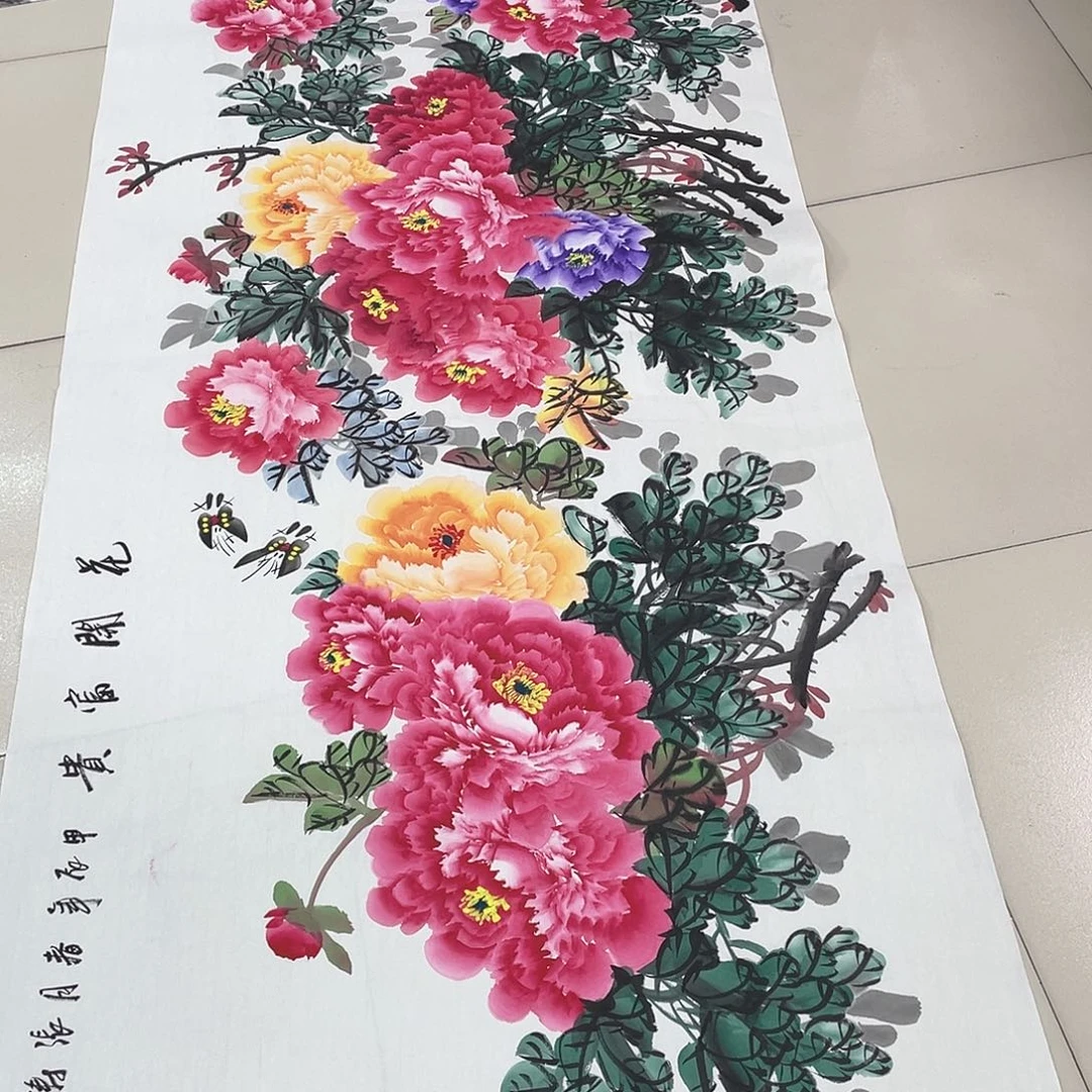 国画纯手绘山水花鸟