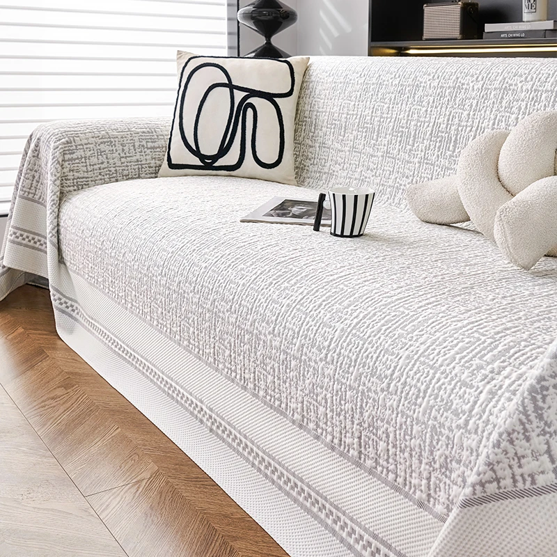 曼莎夏季冰丝沙发巾沙发凉席坐垫四季通用沙发垫子夏季沙发盖布