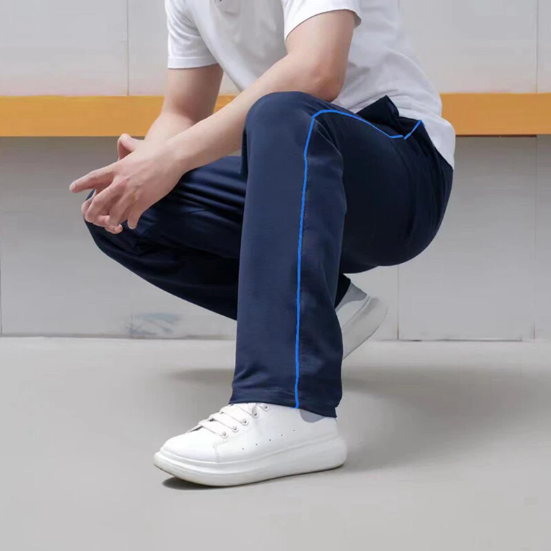 藏蓝色细蓝条一道杠实验中学，19中，八中通用版