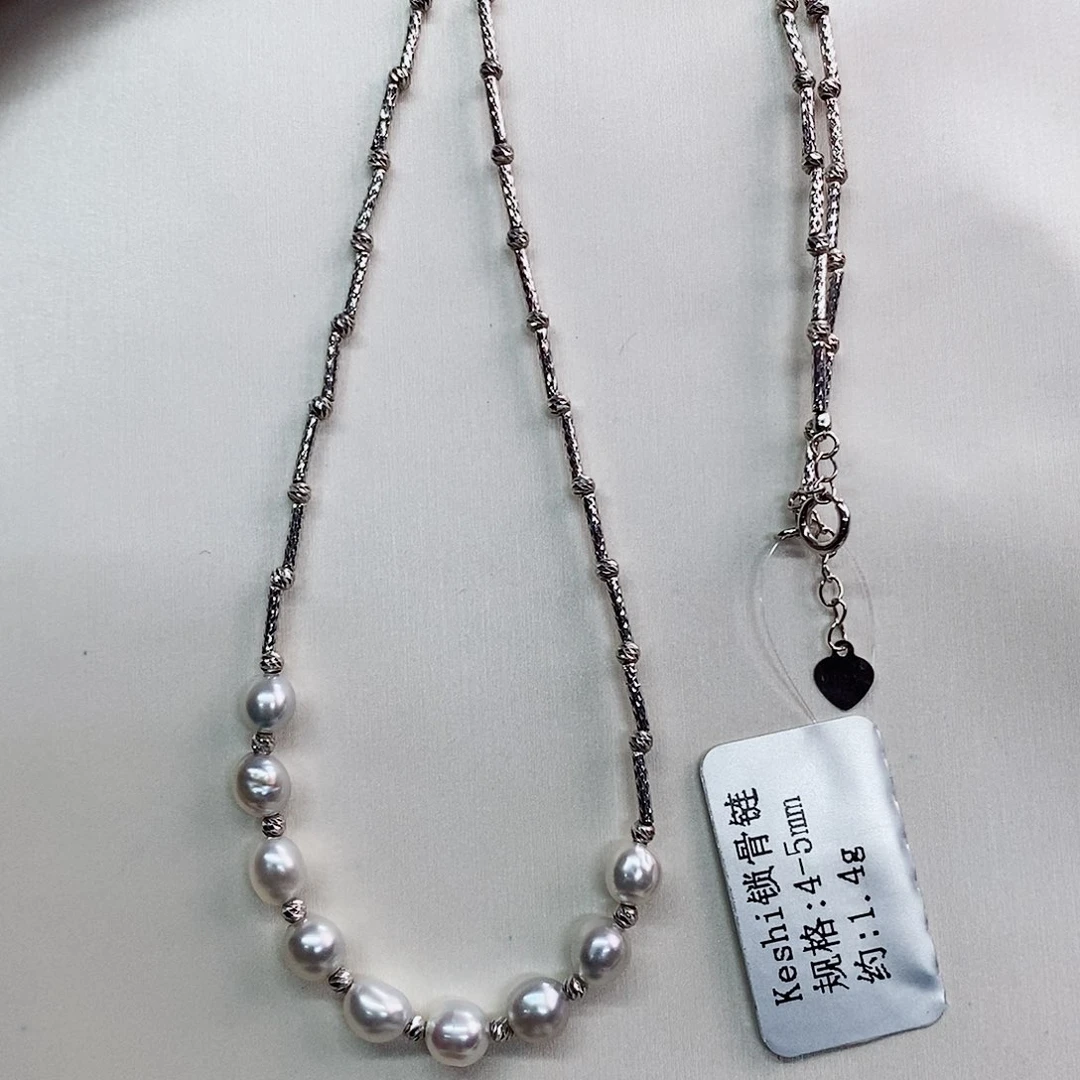 颈饰18K金镶嵌海水珍珠ke shi