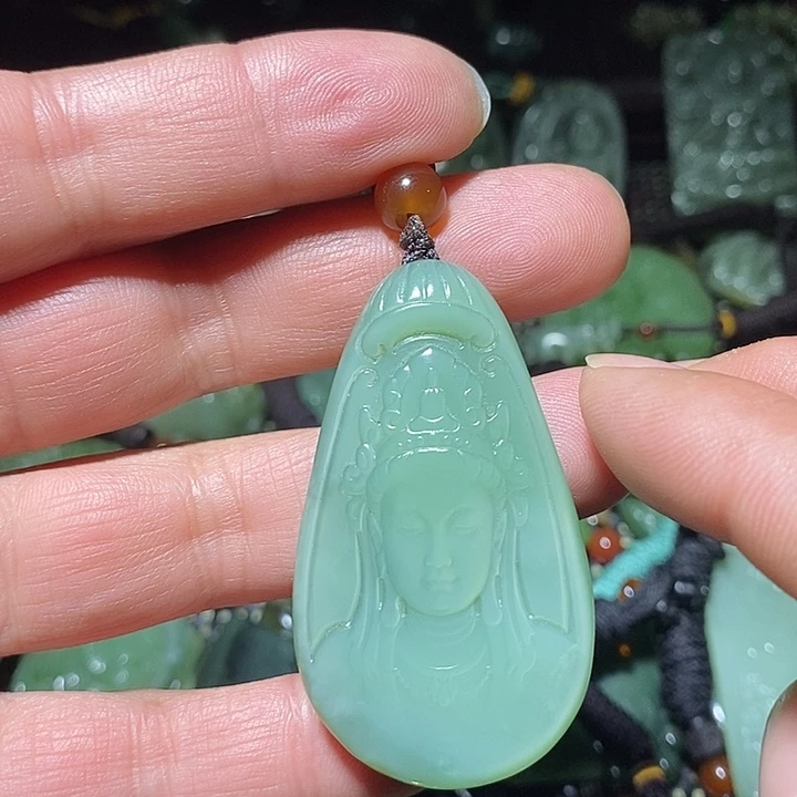 和田玉（糖玉）未镶嵌吊坠(不含链)