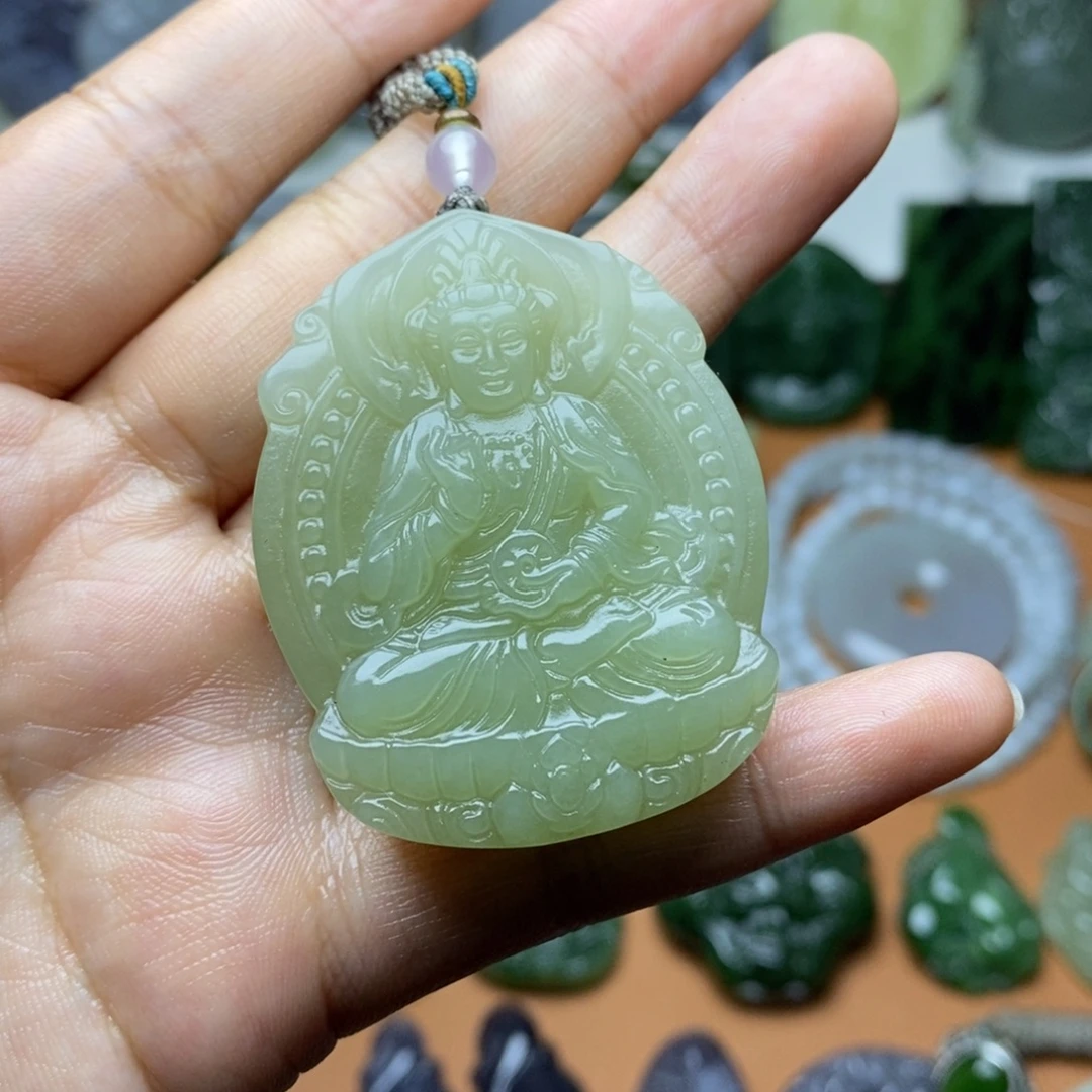 和田玉未镶嵌颈饰