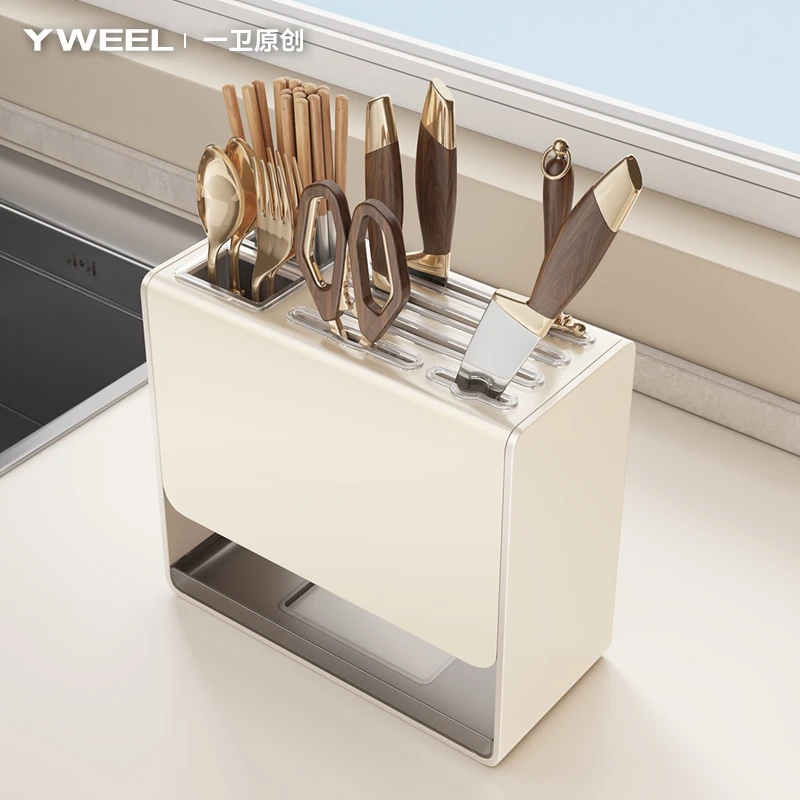 厨房吸盘刀架置物架2025新款收纳架壁挂式菜刀架多功能墙上刀具架