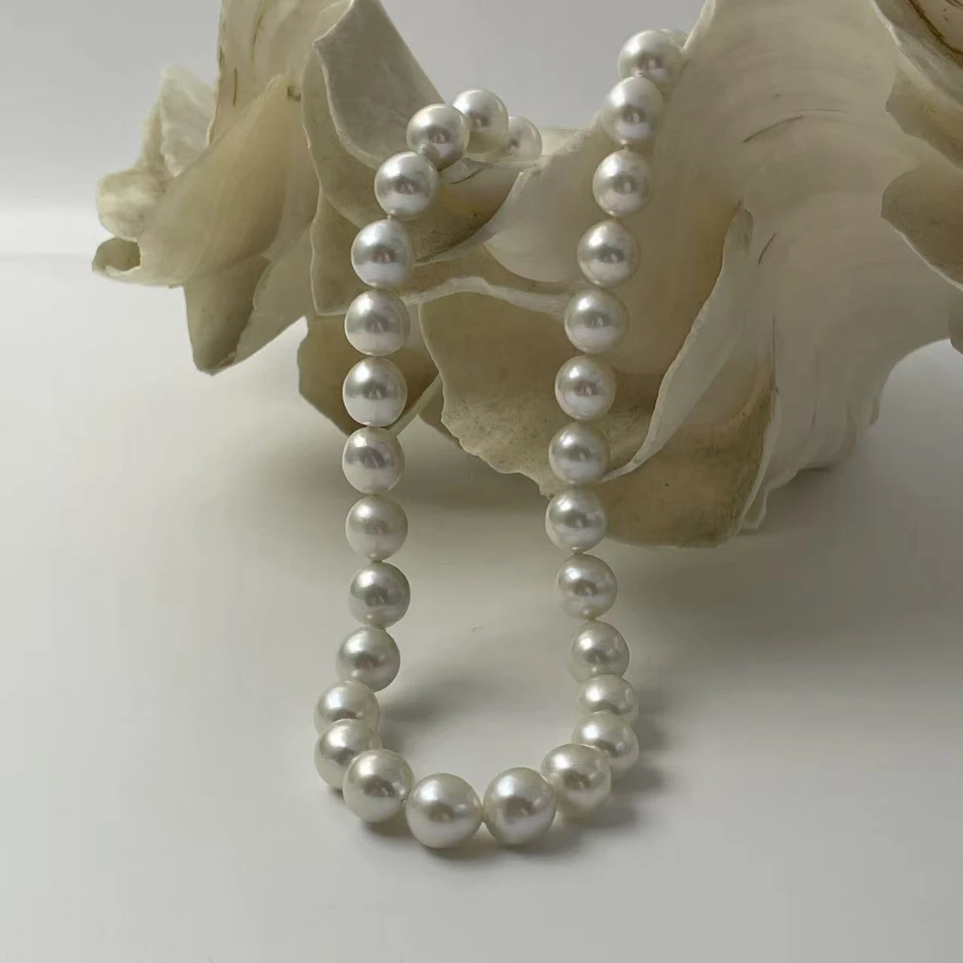 9.3-10.3mm天然淡水珍珠项链送妈妈节日礼物