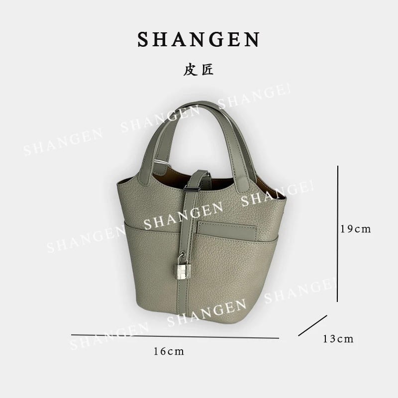 【尚恩CC】QYX-81455-青灰色-轻奢时尚女士新款手提单肩斜挎包