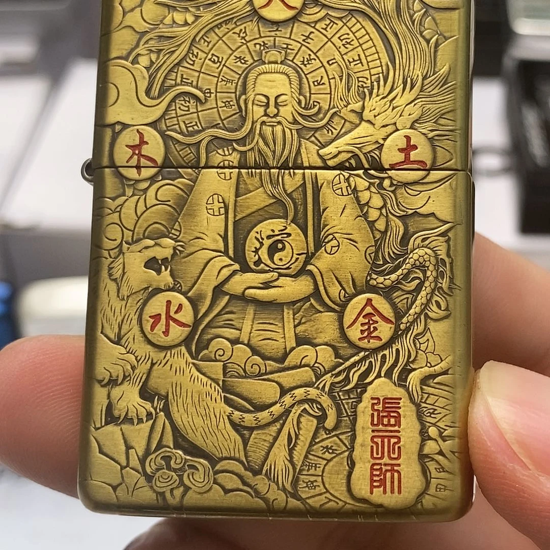 铜黄铜时刻经雕工艺品
