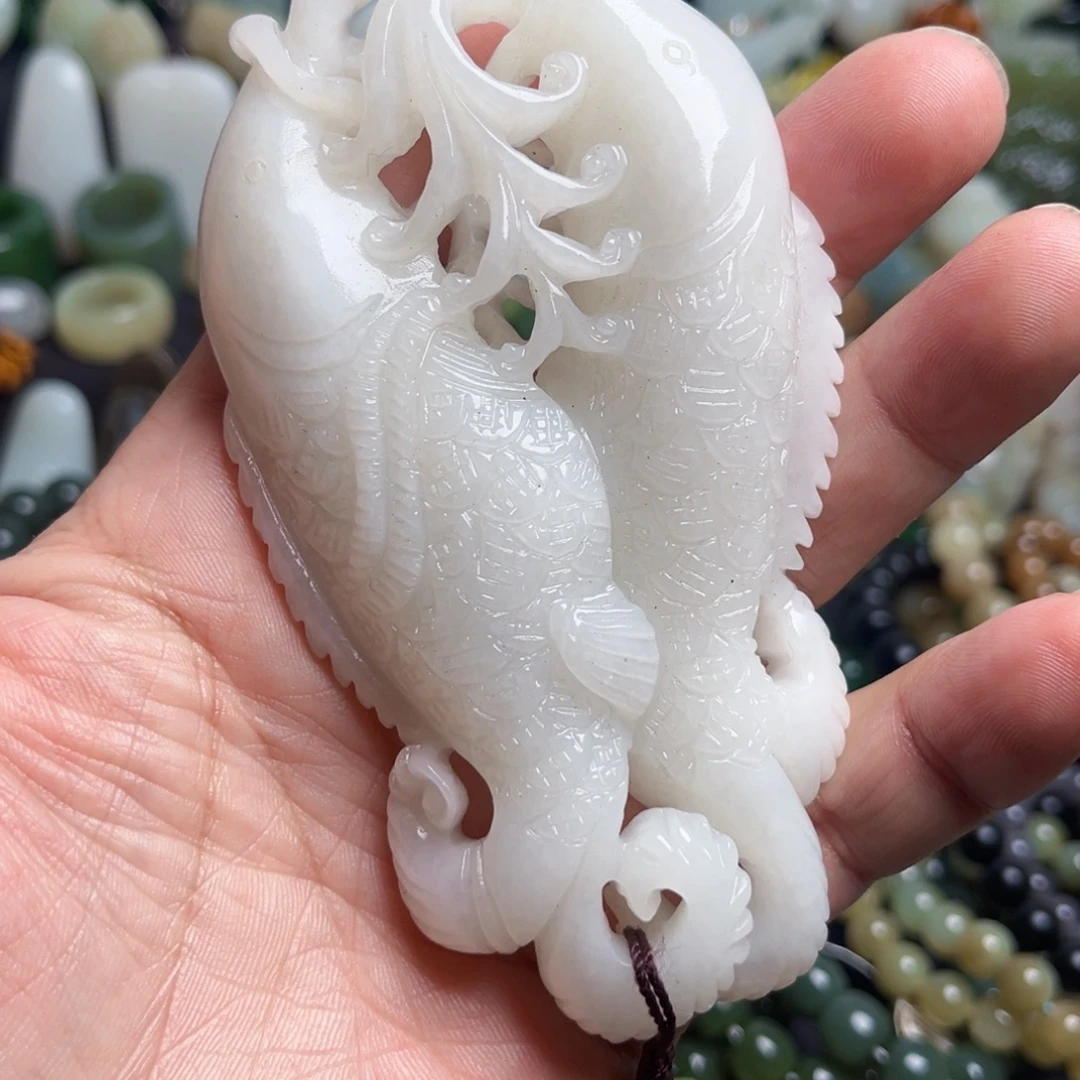 和田玉（青白玉）未镶嵌吊坠(不含链)