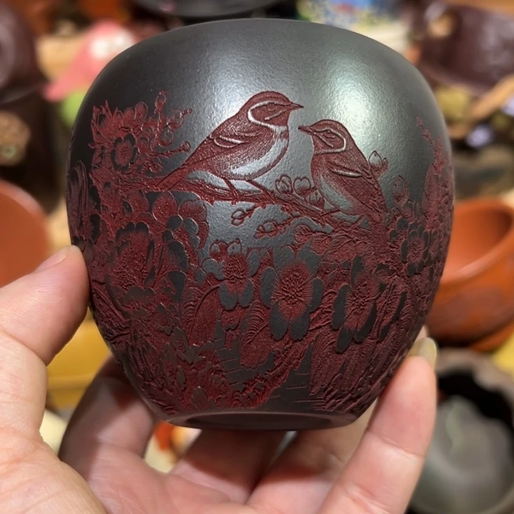 紫砂茶杯宜兴紫砂主人杯