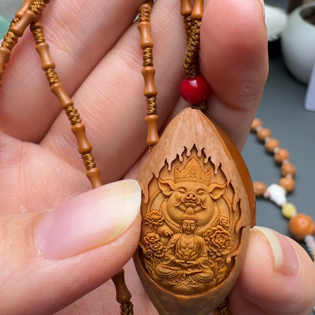 手串橄榄核猪年竹节