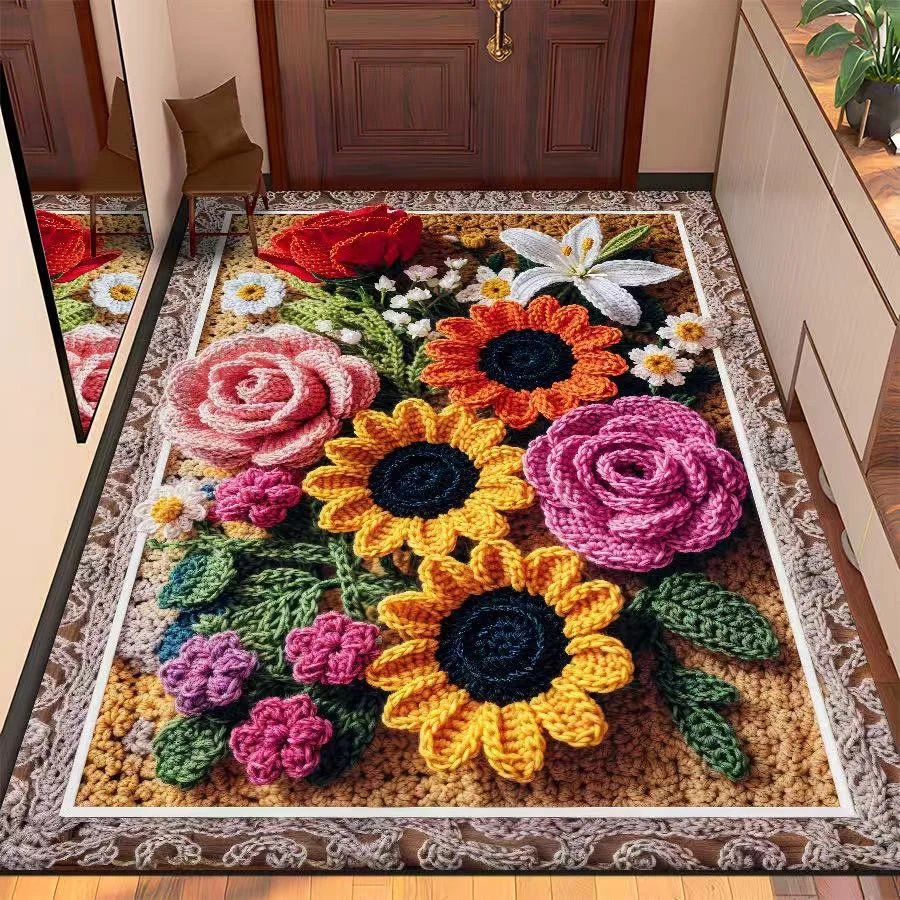 入户门吸水防滑硅藻泥门垫可裁剪进户门地垫家用吸水防滑地毯门垫