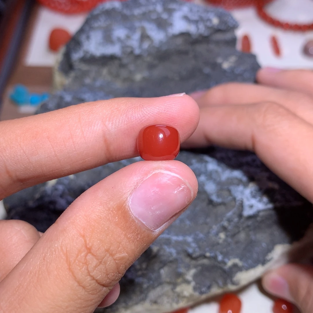 未镶嵌老型9×8南红玛瑙