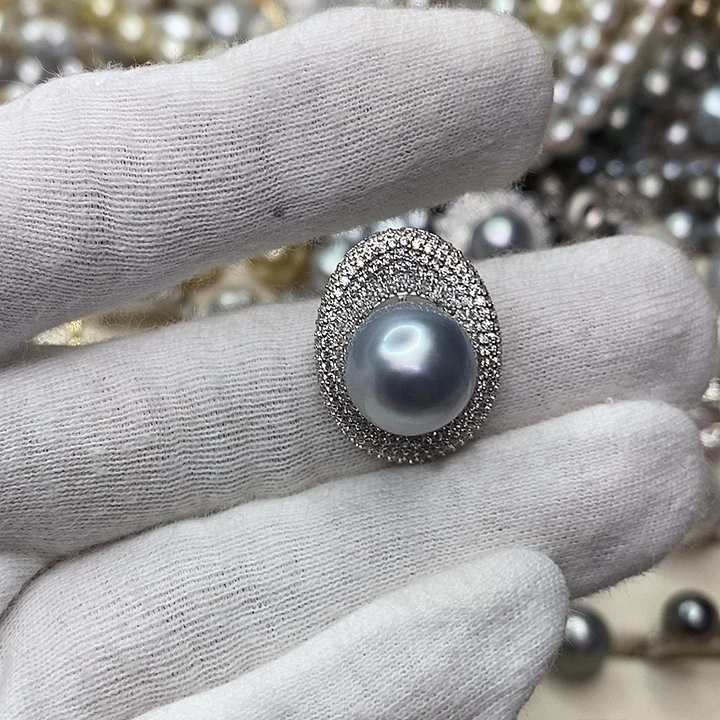 颈饰海水珍珠银S925镶嵌