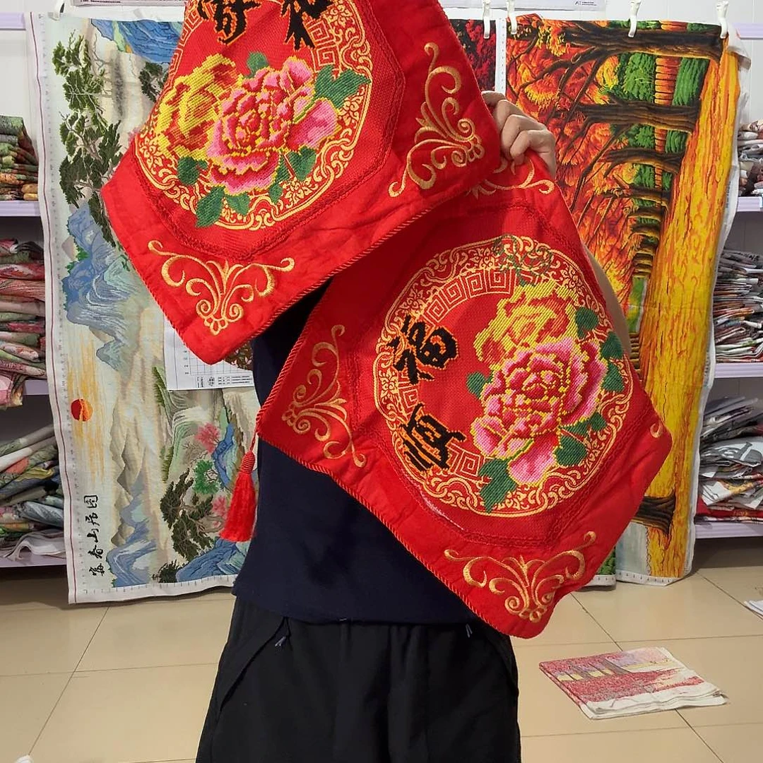 棉十字绣成品出售