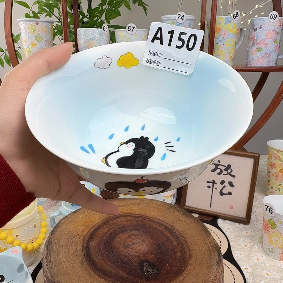 S150景德镇手绘高温釉下彩