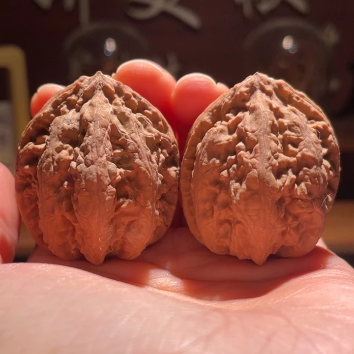 吊坠文玩核桃豆粒纹2浮黄