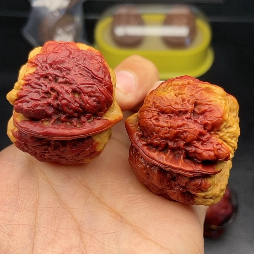 【闪购商品】把件文玩核桃40尺蝴蝶蟾
