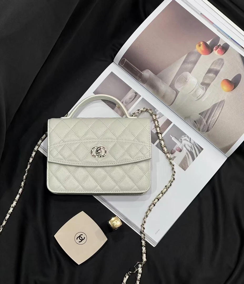 女士鱼子酱牛皮手拎单肩斜挎包